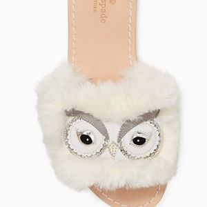 Kate Spade snowy owl sandals